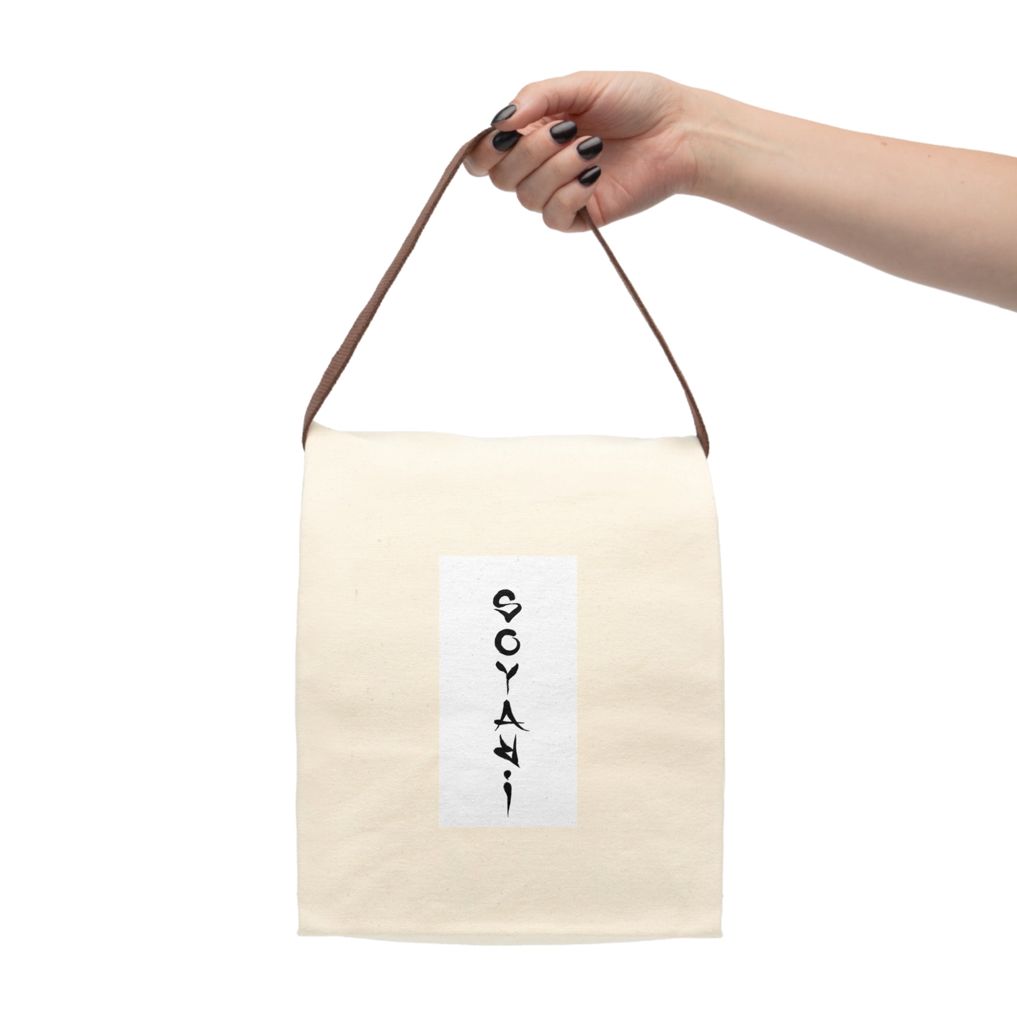 Soyari Natural Cotton Canvas Lunch Bag w/ Strap