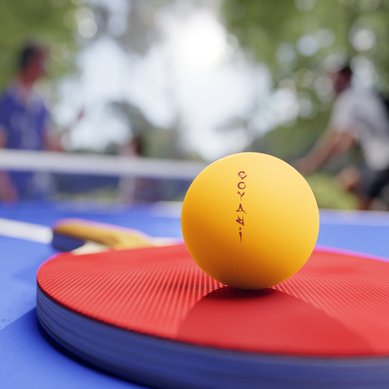 Soyari Pong (6-Pack) — Red Vertical 'Soyari' Logo Table Tennis Balls