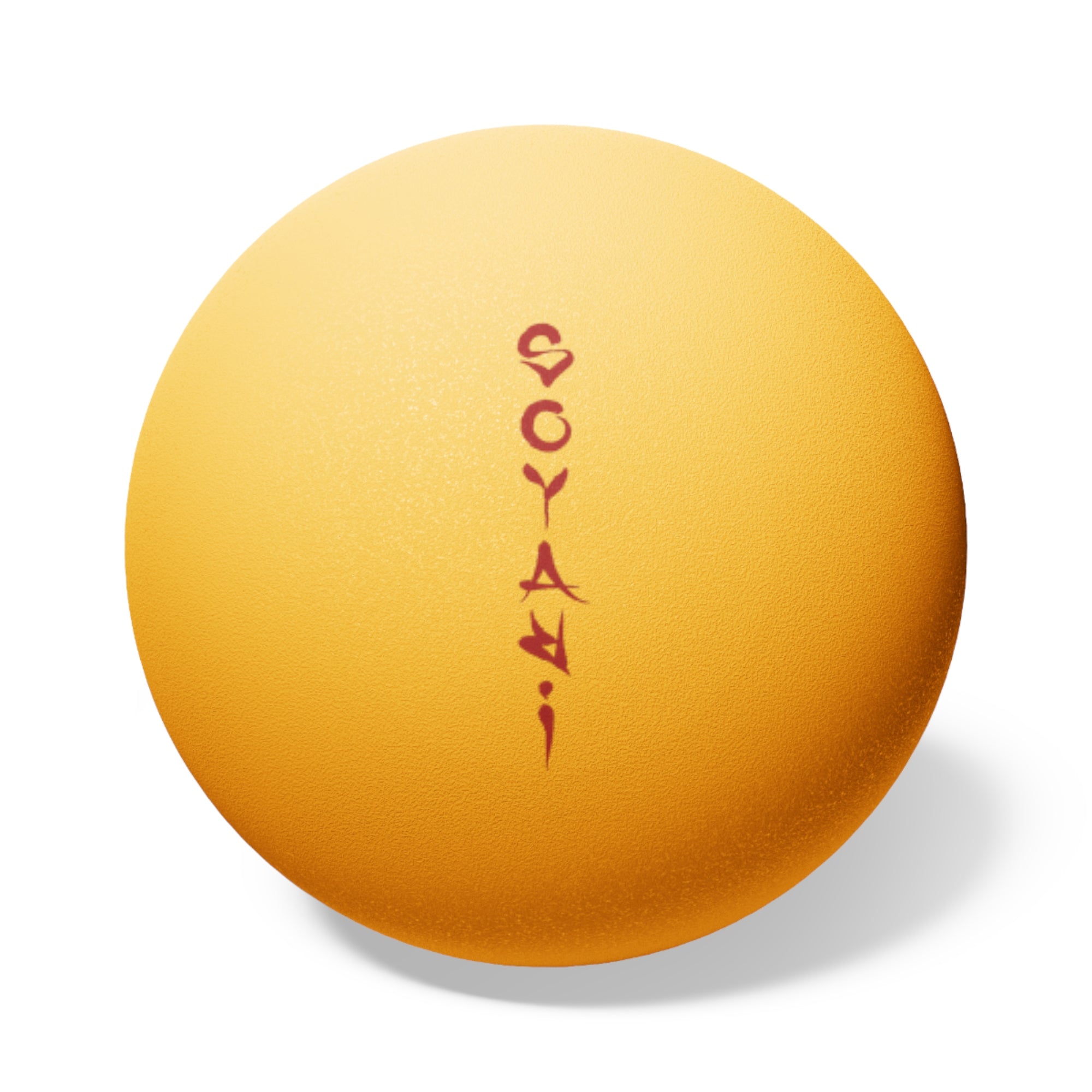 Soyari Pong (6-Pack) — Red Vertical 'Soyari' Logo Table Tennis Balls