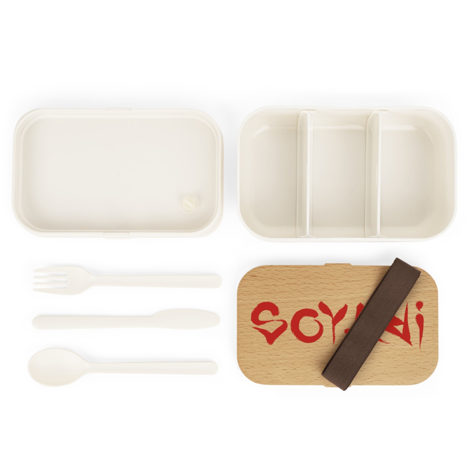 Soyari Bento Lunch Box — Wooden Lid