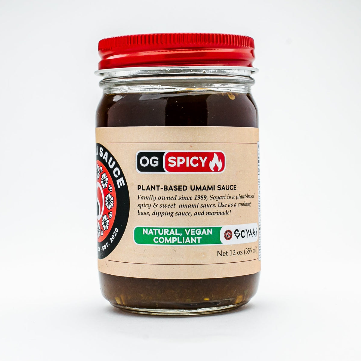 OG SPICY Soyari Soy Umami Sauce 12oz jar