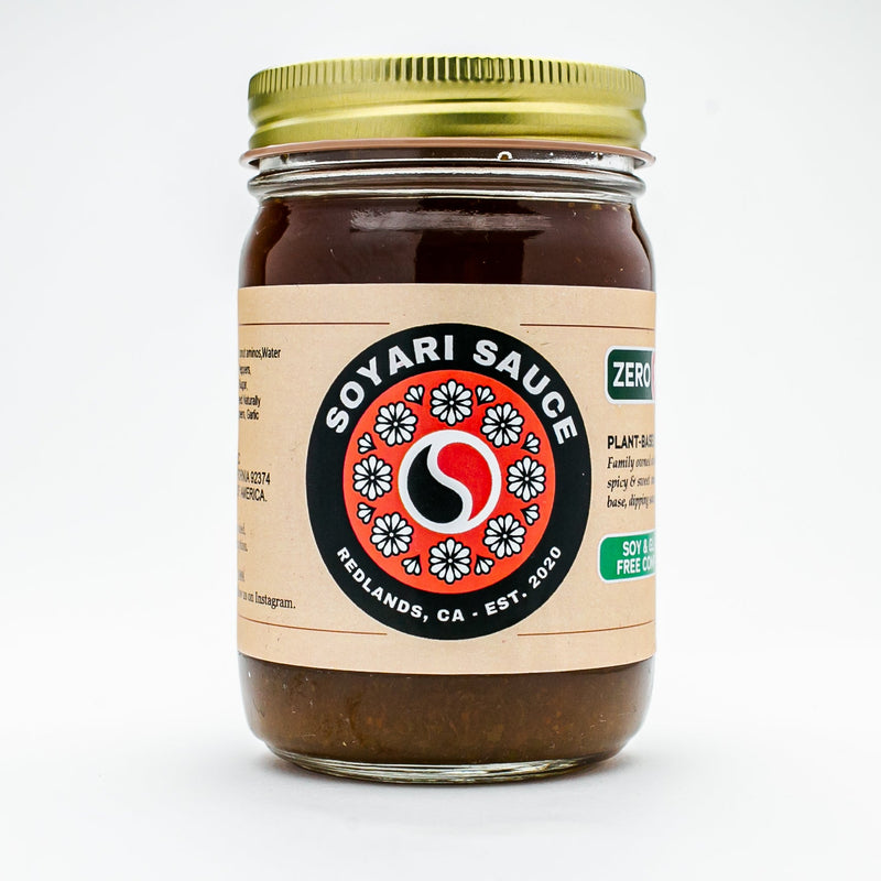 ZERO SPICY Soyari Coconut Aminos Sauce 12oz jar ALLERGEN-FREE